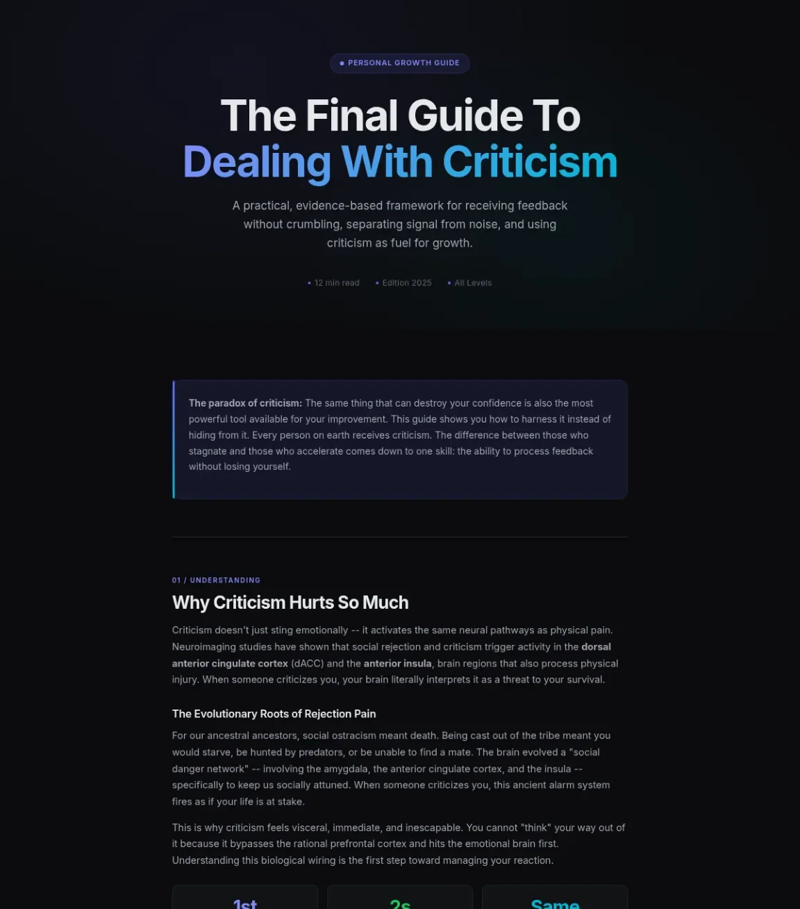 Cover preview of Dealing With Criticism